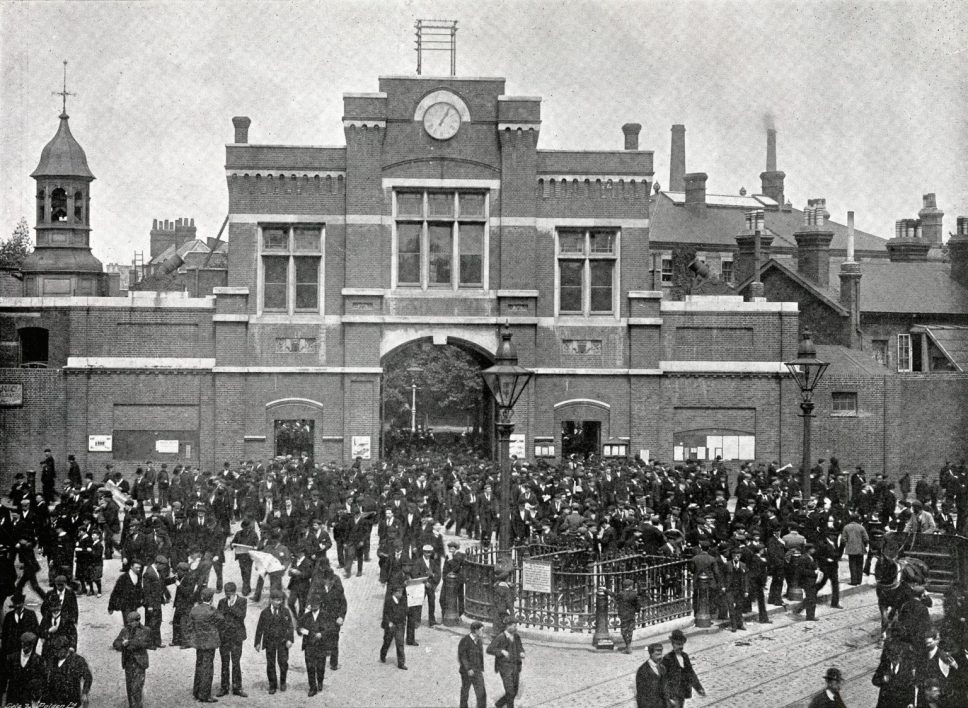 Royal Arsenal factory in Woolwich where Arsenal Football Club was founded in 1886